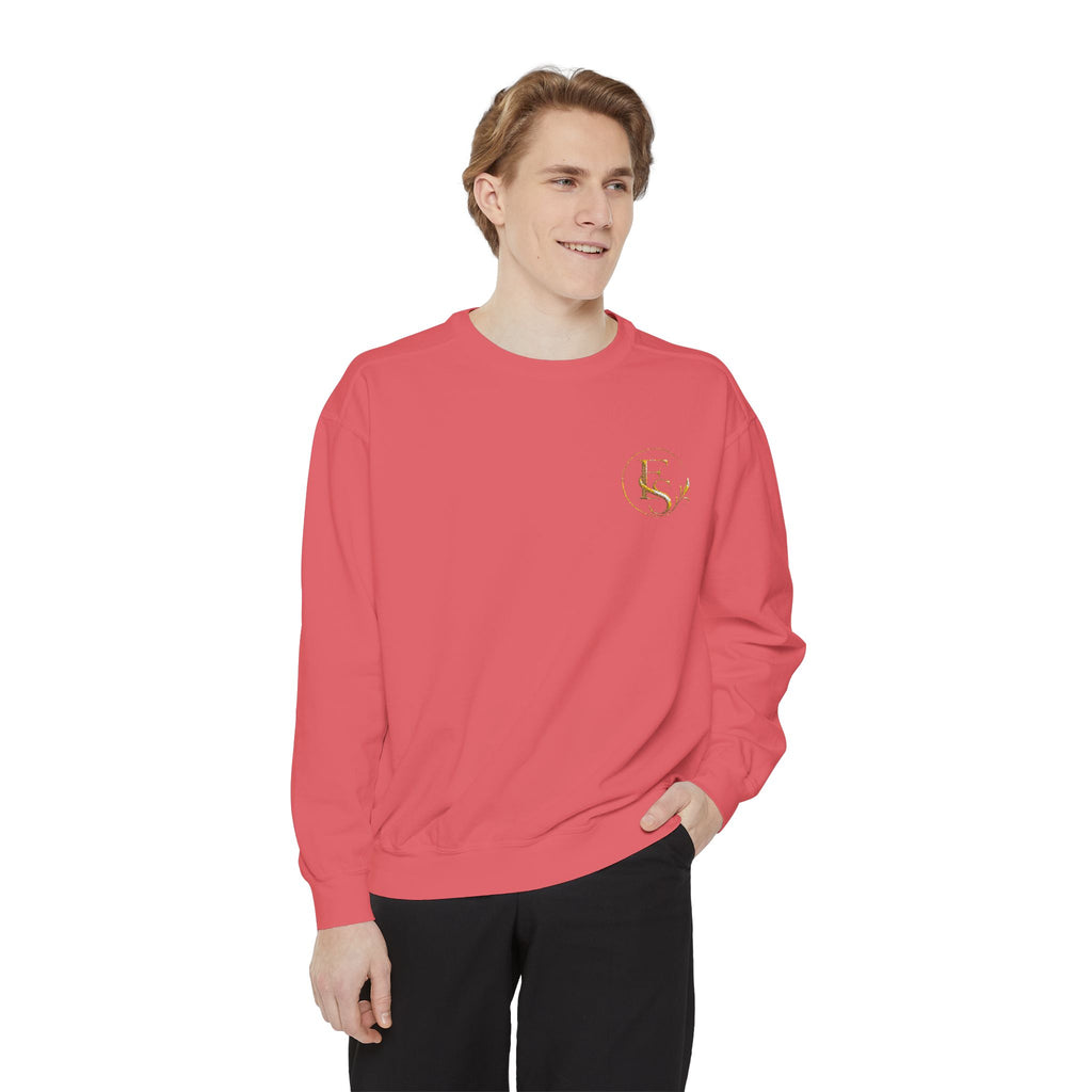 Gold Floral Initials Sweatshirt