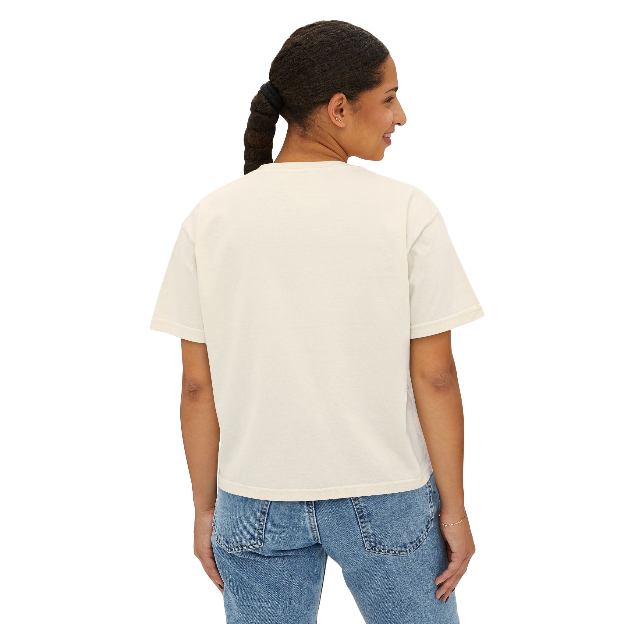 Boxy Tee — Retro Street Style Girl Graphic Shirt