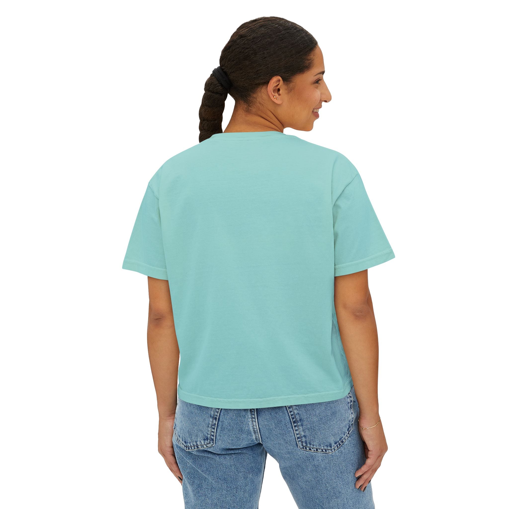 Boxy Tee — Retro Street Style Girl Graphic Shirt