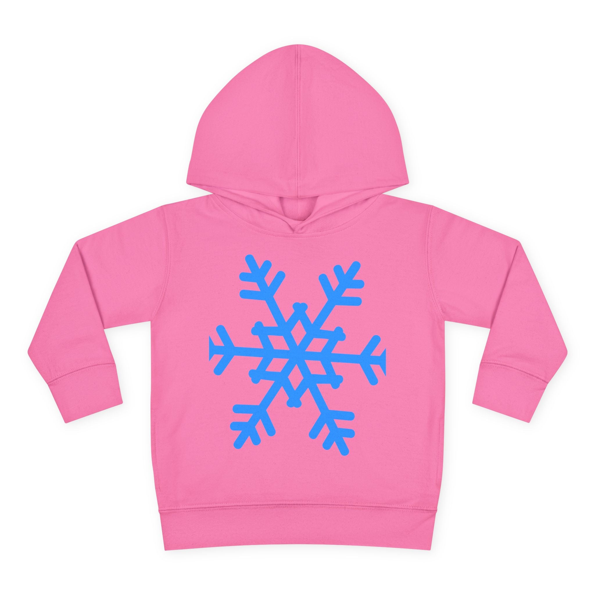 Toddler Snowflake Hoodie – Blue Winter Pullover for Kids