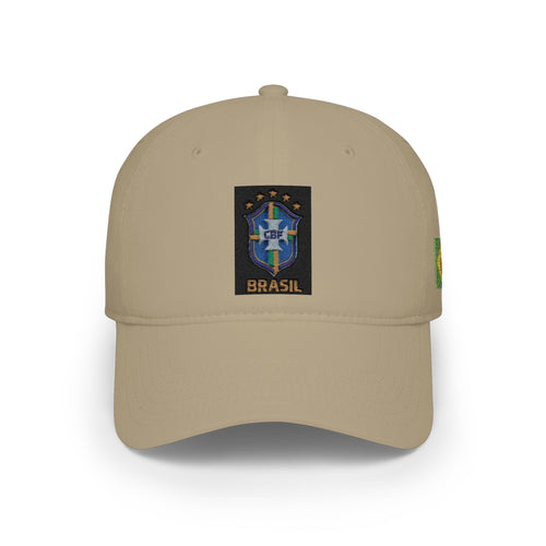 Brazil Crest Baseball Cap - Low Profile Hat with BRASIL Patch