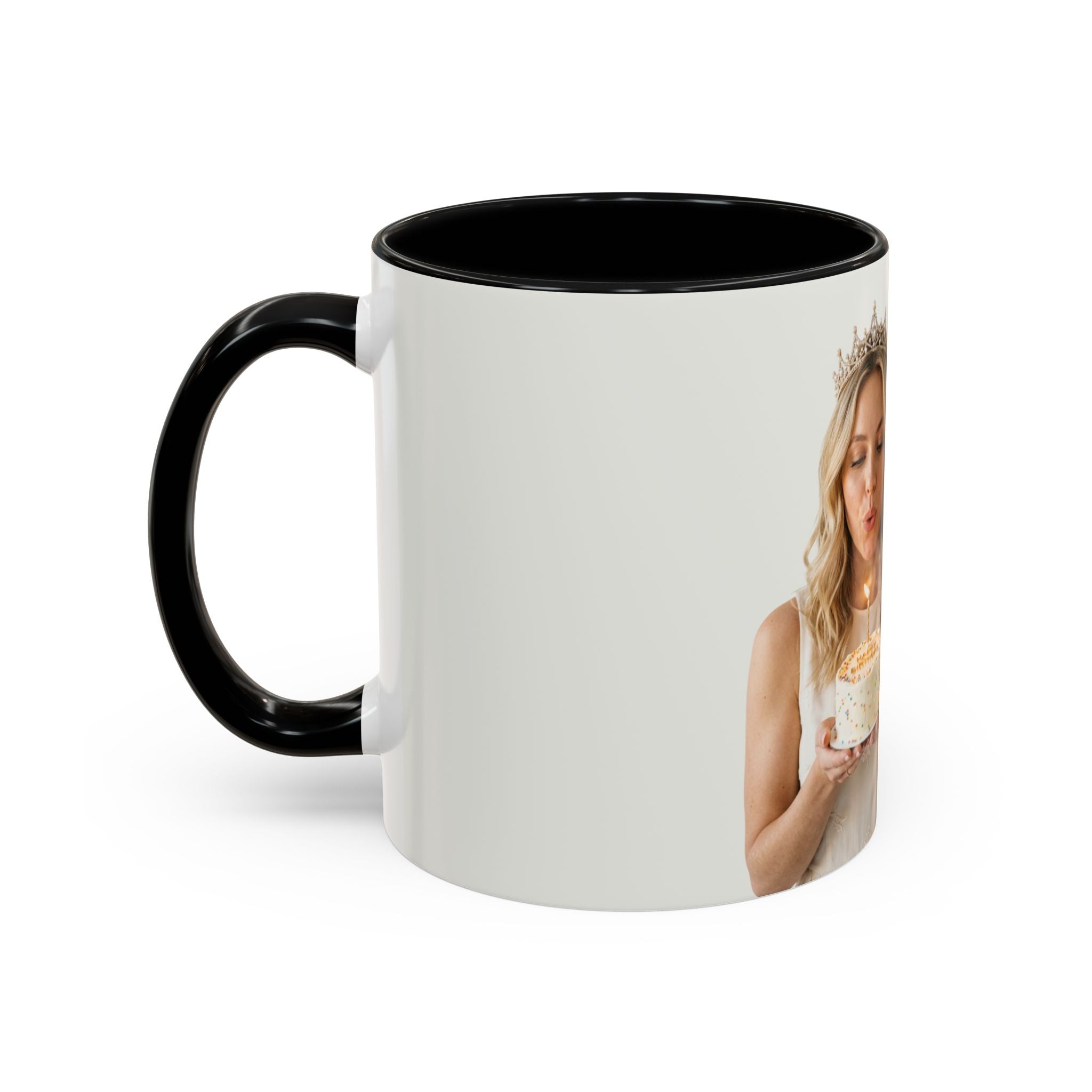 Personalized 'Happy Birthday [Name] I Love You' Accent Coffee Mug