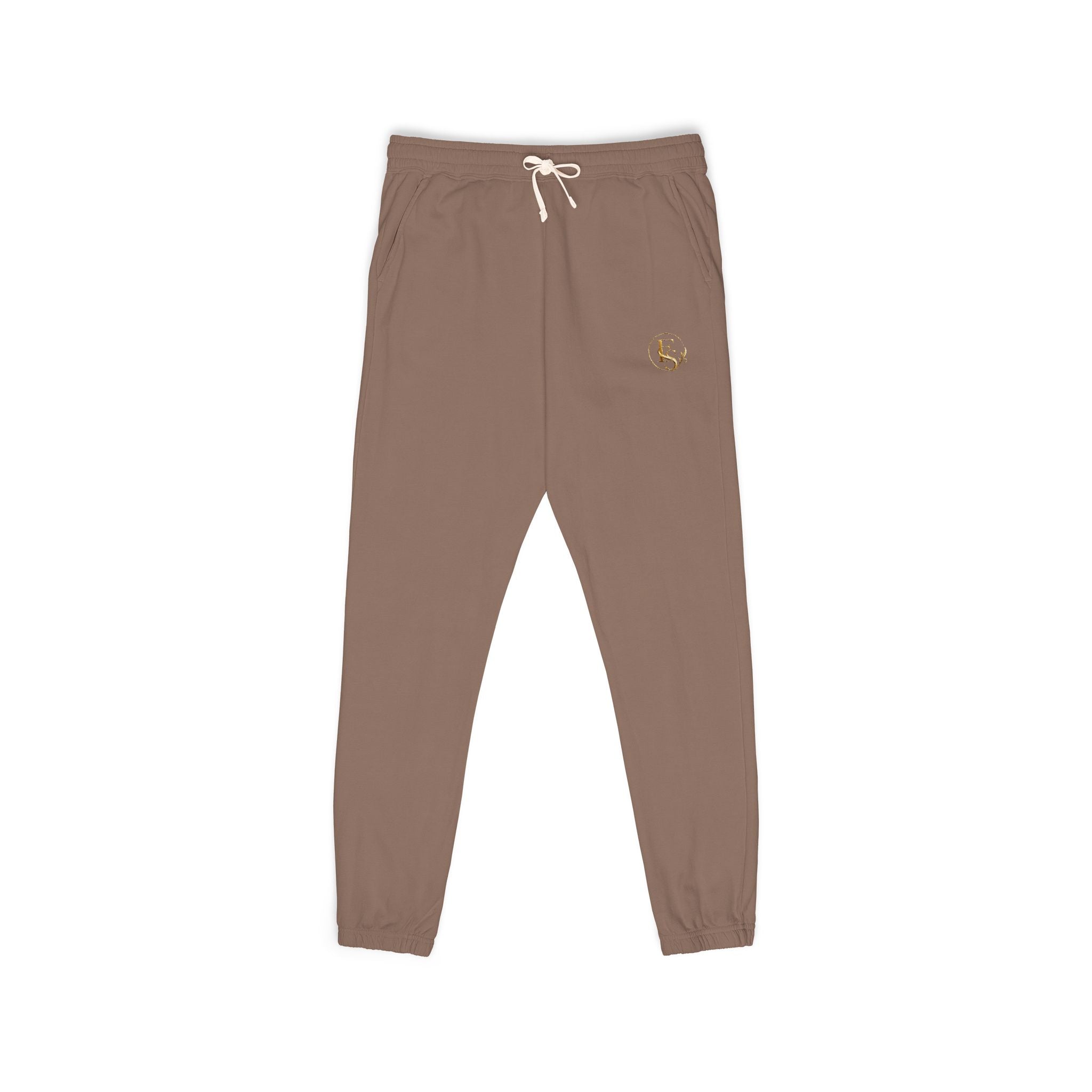 Embroidered Olive Fleece Sweatpants — Cozy Unisex Joggers