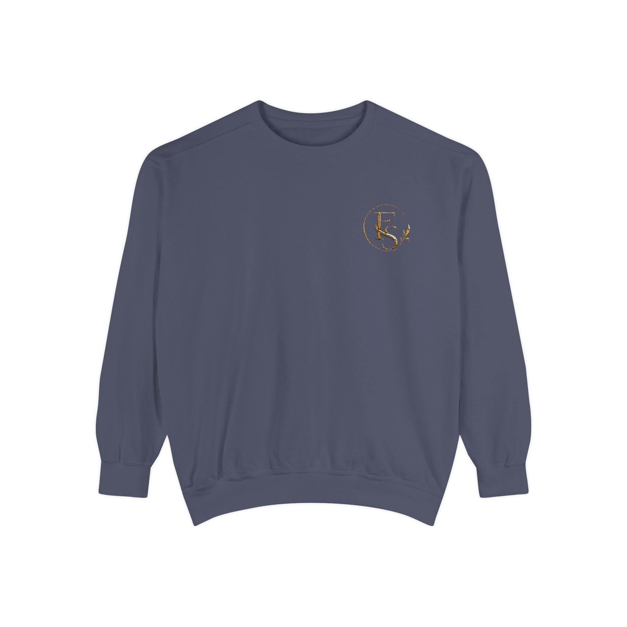 Gold Floral Initials Sweatshirt